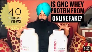 UNBOXING OF GNC PRO PERFORMANCE WHEY PROTEIN by The Fit Singh [upl. by Schilt]