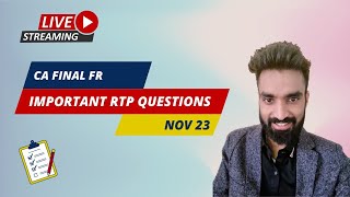 FR RTP Nov 2023 Imp Questions CA Final FR  Pratik Jagati [upl. by Nalor]