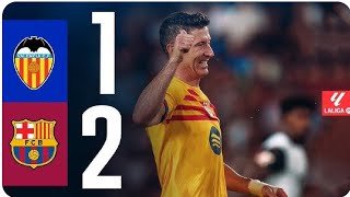 VALENCE 12 BARCELONE  LEWANDOWSKI PITCHICHI ⚽ YAMAL DECISIF [upl. by Juliana]