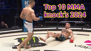 MMA KNOCKOUTS OF 2024 [upl. by Methuselah]