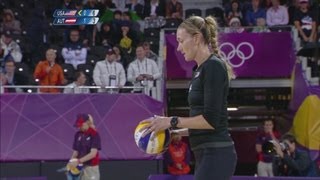 Womens Beach Volleyball Preliminary Round  USA v AUT  London 2012 Olympics [upl. by Ennahtebazile992]