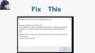 Fix “The UE4 client game has crashed and will close” in Wuthering Waves  Fix Fatal error [upl. by Rosette]