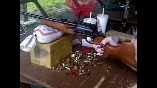 Vanessa Shoots quotRossi Circuit Judgequot RifleShotgun in 3 inch Shotgun slugs [upl. by Oringas]