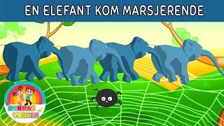 En elefant kom marsjerende  Norske Barnesanger l barnesanger på norsk [upl. by Haland]