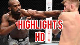 Jon Jones vs Alexander Gustafson highlights HD [upl. by Nylasej]