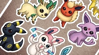 How I Design STICKER SHEETS in Photoshop  EEVEELUTIONS [upl. by Booze]