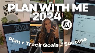 How To Plan Your Goals in 2024  ULTIMATE GOAL SETTING SYSTEM  Notion Template [upl. by Noevart983]