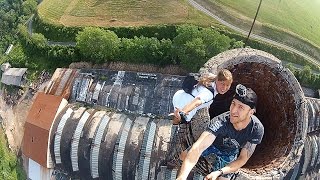 Chimney Climbing  60m  Dinas Banská Belá  Old Factory [upl. by Gregg]