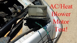 How to Test Vehicle ACHeat Blower Motor to Tell if BAD [upl. by Rodolphe]