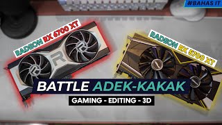 BATTLE ADEK KAKAK   Review AMD Radeon RX 6700 XT Reference vs RX 5700 XT  BAHAS IT [upl. by Anim474]