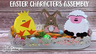 Mini Character Easter Baskets  Assembly of SVG files for Cricut and Silhouette machines [upl. by Ahsiemac]