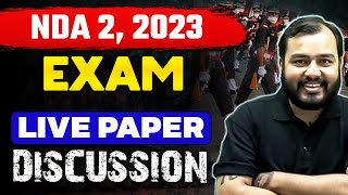 NDA22023  Live Exam Paper Discussion II Defence Wallah [upl. by Aurthur942]