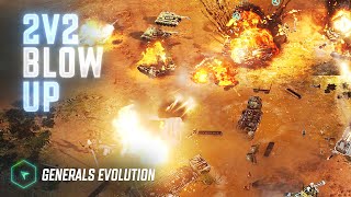 GLA and China 2v2 on Fallen Empire  Generals Evolution [upl. by Hermione]