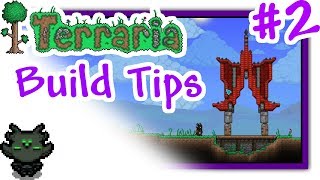 Terraria  Build Tips 2  Medieval Roofs [upl. by Lednam]