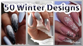 The Best Nail Art Designs Compilation 50 Winter Nail desing [upl. by Meekyh721]