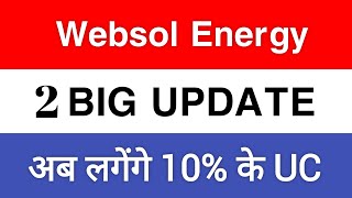 Websol Energy Share Latest News Today  Websol Energy Big Order News 24 [upl. by Annaujat]