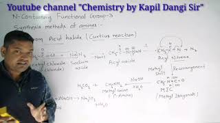 Nitrogen Containing functional group3Curtius Schmidt Mendius Hoffman bromamide reactions etc [upl. by Tai874]