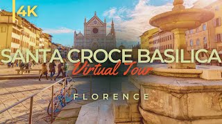 Tour of Basilica Santa Croce Florence in 4K [upl. by Oinotla686]