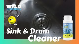 How To Unclog Kitchen Sink  Wild Tornado Sink and Drain Cleaner  Right Way [upl. by Elmo]