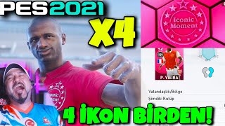 TAM 4 EFSANE İKON BİRDEN YOK ARTIK LEBRON JAMES VİERA GELDİ  PES 2021 SİYAH TOP AÇILIMI [upl. by Nadler]