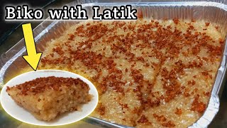 Biko with latik  how to make biko [upl. by Melissa]