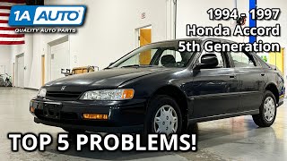 Top 5 Problems Honda Accord Sedan 19941997 5th Generation [upl. by Corrine]