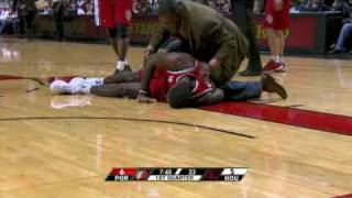 Greg Oden Injury [upl. by Marie-Jeanne]