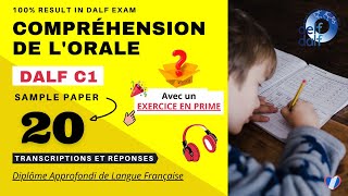 DALF C1  Compréhension de lorale No20  DALF C1 Listening Practice Test Online  French N You [upl. by Alysa581]