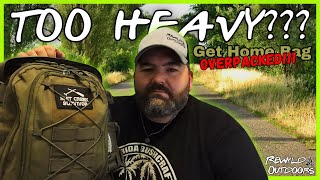 Why Is My Get Home Bag So Heavy  Packing Your Fears gethomebag survival prepping [upl. by Ilhsa]