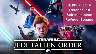 Star Wars Jedi Fallen Order  HIDDEN LifeEssence in Subterranean Refuge in Bogano [upl. by Ahsoyem104]