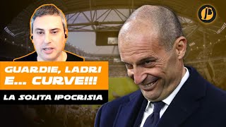 Le PAROLE di ALLEGRI e le INFILTRAZIONI nella CURVA INTER la SOLITA INDIGNAZIONE contro la JUVE [upl. by Aimit]