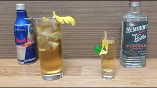 Cocktail Energy Vodka How to make Cocktail Shot Mini Me Recipe With Vodka amp Energy drink [upl. by Osyth]