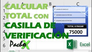 Calcular un total usando casillas de verificación Checkbox en Excel  Microsoft Excel [upl. by Novikoff]