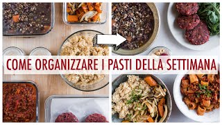 COME ORGANIZZARE I PASTI DELLA SETTIMANA  La tecnica per MANGIARE SANO per chi non ha tempo [upl. by Aldos685]