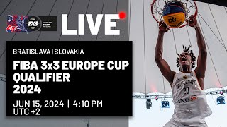 RELIVE  FIBA 3x3 Europe Cup Qualifier 2024  Slovakia  Day 1  Session 2  3x3 Basketball [upl. by Havelock845]