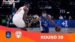 Anadolu Efes IstanbulOlympiacos Piraeus  Round 30 Highlights  202324 Turkish Airlines EuroLeague [upl. by Dorian]