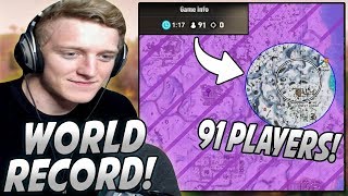 Tfue Had 91 Players In The FINAL Zone And THIS Is What Happened World Record [upl. by Lledroc]