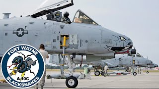 Blacksnakes USAF Powerful A10 Thunderbolt IIs attack aircraft [upl. by Lonnard324]