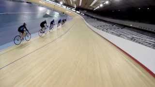 Track cycling in the iconic Olympic velodrome at Lee Valley VeloPark [upl. by Holub]