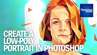 Create a lowpoly portrait in Photoshop [upl. by Gobert]