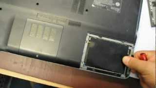 SONY VAIO How to remove the hard drive [upl. by Nylirac252]