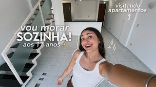 vou morar sozinha aos 17 anos ✨🔑  vlog visitando os apartamentos [upl. by Assitruc]