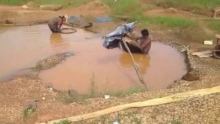 Diamond mine near Banjarmasin Borneo Indonesia [upl. by Audrit]