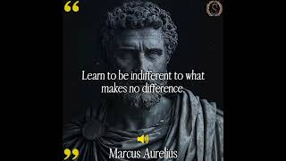 quotLearn to be indifferent to what makes no differencequot MarcusAurelius quotes stoicism dailystoic [upl. by Paule]