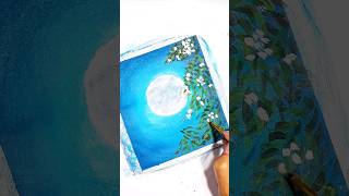 Easy Canvas Painting Ideas for Beginners  Mini Acrylic Painting SmallPainting zarmeenasmeerart [upl. by Kaehpos749]