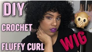 DIY FLUFFY WAND CURL CROCHET WIG TUTORIAL LaMonicas Lab [upl. by Ianteen]