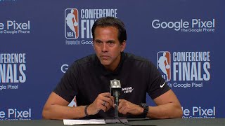 Erik Spoelstra Talks ECF Game 4 Loss vs Celtics FULL Postgame Interview 🎤 [upl. by Rikki]