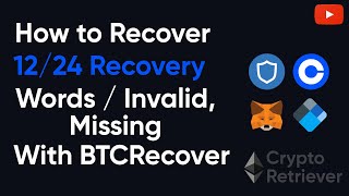 Recover 1224 Words Seed Phrase Recovery Missing words Invalid Mnemonic Private Key BIP3944 [upl. by Arobed]