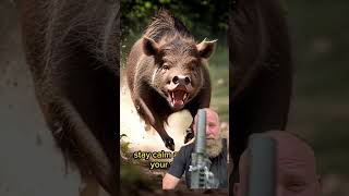 Wild boar attacks hoghunting boarattack feralhogs [upl. by Yelrehs]