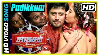 Saahasam Tamil movie  Scenes  Prasanth tries to impress Amanda  Pudikkum song  Thambi Ramaiah [upl. by Uliram923]